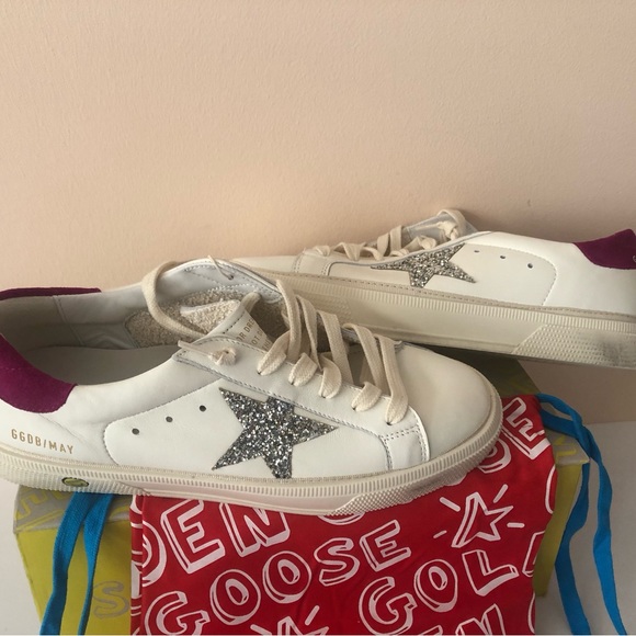 GOLDEN GOOSE May Glitter Star Sneakers BRAND NEW - Picture 9 of 14